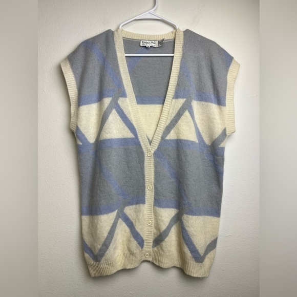 Vintage CHRISTIAN DIOR Cardigan Vest - Picture 1 of 5